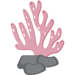Naklejka premium Sea ​​Coral Illustration
