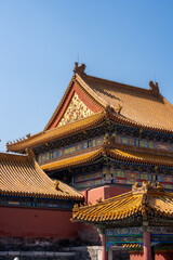 Obraz premium Chinese Traditional Architecture with Golden Roof