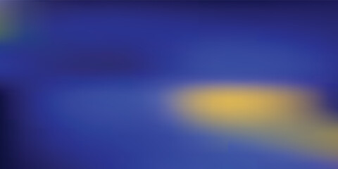 Obraz premium abstract gradient background featuring a blend of deep royal blue, cobalt, and soft golden yellow tones.