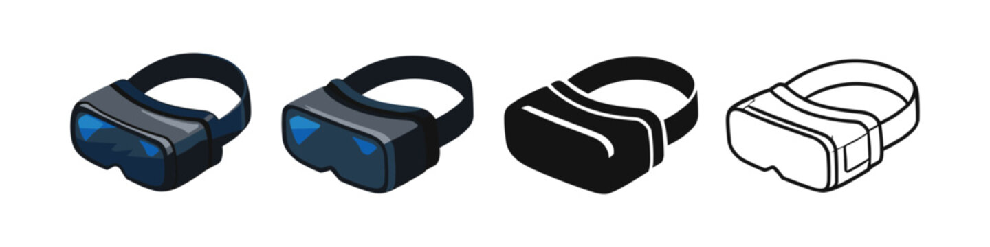 Virtual Reality Headset Icons