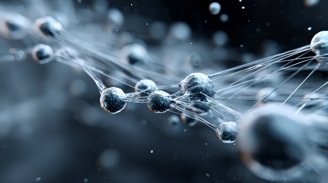 Micro view of molecular structures showcasing intricate details.