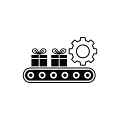 Naklejka premium Black and white of a train with lightning bolt symbol and two leaf locomotive
