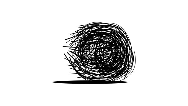 desert tumbleweed, black isolated silhouette