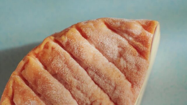 Epoisses cheese is frances soft, washed-rind cheese produced in Burgundy. High quality 4k footage
