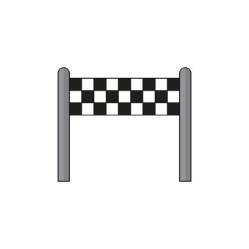 Race checkered flag start finish illustration