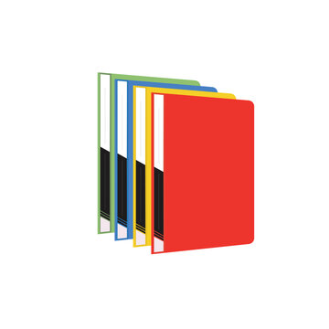 Paper binder document storage logo design