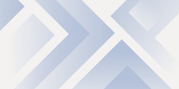 Modern geometric blue gray chevron arrow pattern on white background.