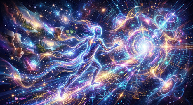 L'&Eacute;veil de la Conscience : Voyage de l'&Eacute;nergie &agrave; travers les Dimensions