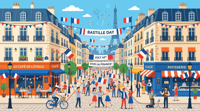 Emblem, seal, official, insignia, Bastille Day, France, French, national day, July 14, Phrygian cap, laurel wreath, tricolor, flag, patriotism, national pride, government, authority, symbol, icon, ill