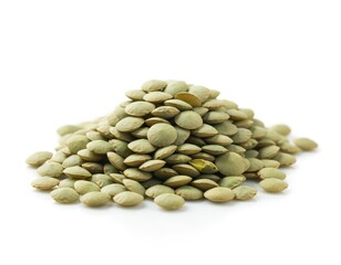 Fototapeta premium Fresh Lentil isolated on white background