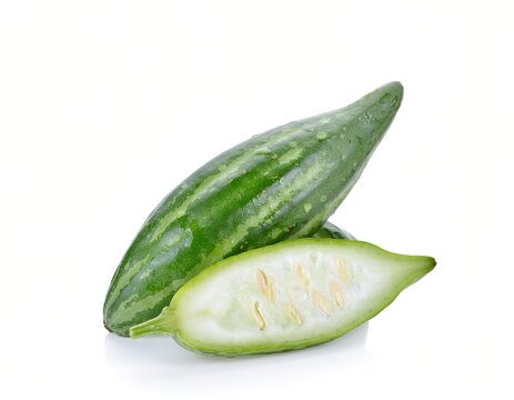 Fresh Pointed gourd  isolated on white background