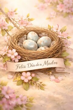 feliz dia de la madre easter eggs