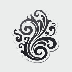 Fototapeta premium Elegant Swirls and Flourishes Design