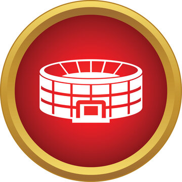 Icon of a stadium or arena providing a visual for sports and entertainment