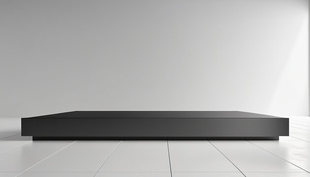 Professional minimalist dark gray anodized aluminum surface background with copy space
