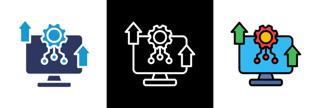 Digital Skills triple icon