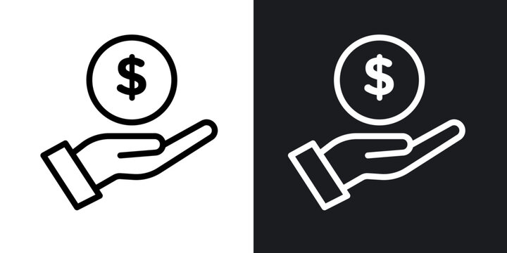 Affordable outlined icon vector collection.