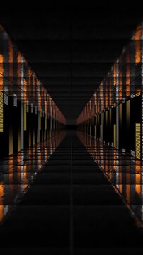 Digital High tech HUD hologram Display podium violet spectrum, ultraviolet light, Portal technology lines background. podium Animation. Product corporate promotion. science, visual stage news studio