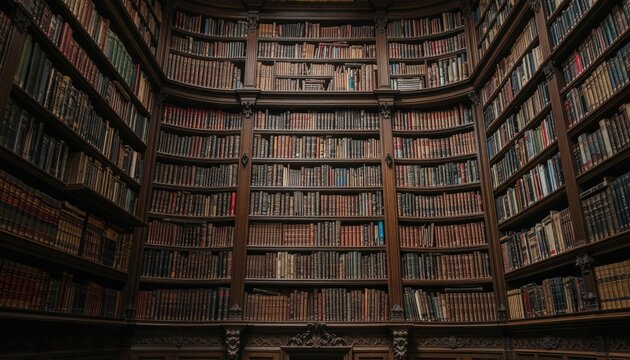 A Vast Repository of Timeless Knowledge, Perfect for Educational Presentations, Creative Projects, and Evoking Intellectual Ambiance