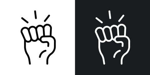 Fototapeta premium Empowerment outlined icon vector collection.