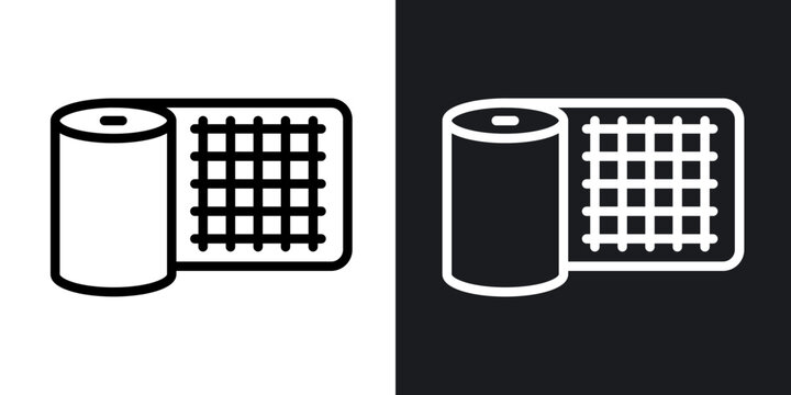 Gauze outlined icon vector collection.