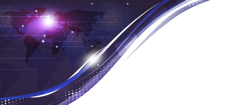 Binary Code Map Banner