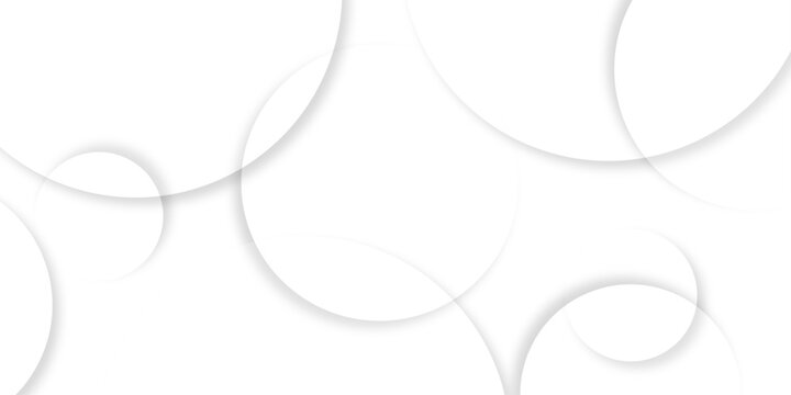 Abstract background with circle white abstract geometric background with soft light white paper circles in design .Gray abstract. Modern design background for report and project presentation template.