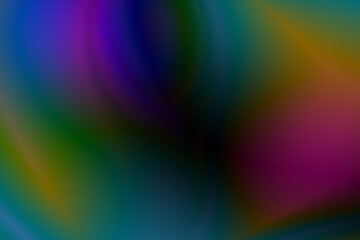 Fototapeta premium Mysterious dark blue and violet abstract background with golden yellow light highlights and smooth curves