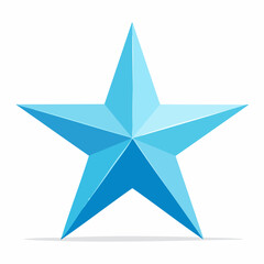 Fototapeta premium Blue Star Icon