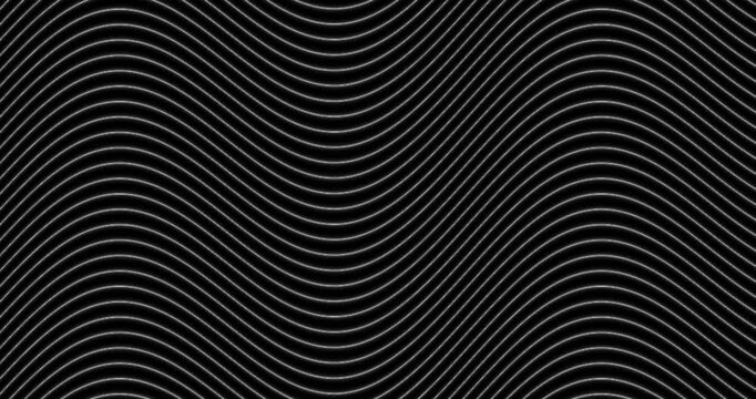 Abstract dark background with repeating wavy line patterns.