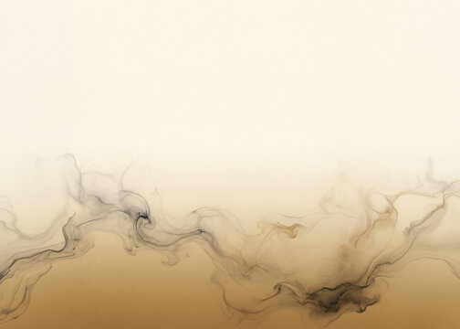 Silent Ink Drift in a Soft Golden Field