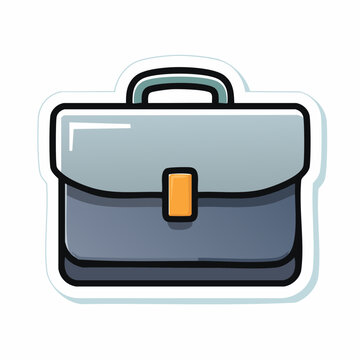Stylized Illustration of a Briefcase