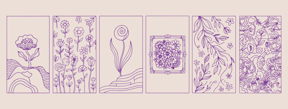 Single elegant tulip flower line art, Intricate mandala ornament vector design, Symmetrical floral mandala doodle sketch, Minimalist botanical flower portrait illustration, Aesthetic spiritual mandala