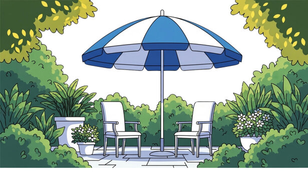 cartoon patio umbrella Patio Umbrella Images – Browse 97,065 Stock Photos, Vectors, and Video