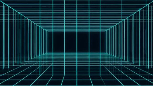AI Anomaly Detection Visualization Stabilizing from Glitch Chaos to Clean Data Grid