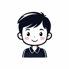 Fototapeta premium Cute Cartoon Boy Avatar
