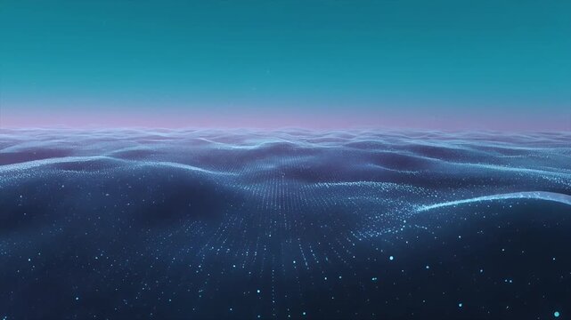 Soft glowing fog fields subtle cyan purple diffusion embedded particles shimmering cosmic ambience