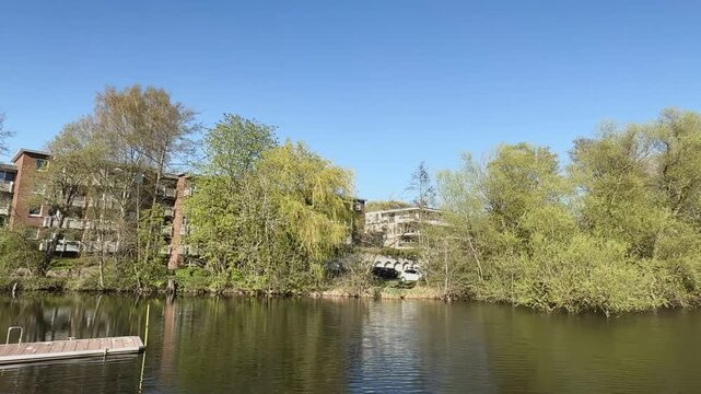 Der Fluss Schwentine an der M&uuml;ndung in die Kieler F&ouml;rde