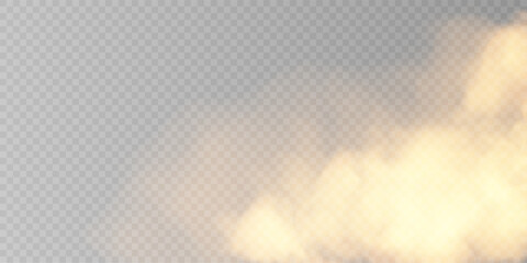 Obraz premium Orange Clouds PNG, Transparent Soft Cloud Texture Background with Floating Frames
