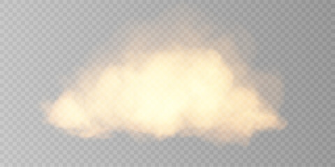 Fototapeta premium Orange Sky Cloud Overlay PNG, Transparent Soft Texture Background