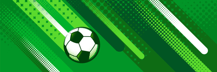 Naklejka premium Creative Football Motion Background with Dynamic Shapes and Colors