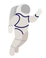 Space exploring. Astronaut. Vector illustration © Victoria