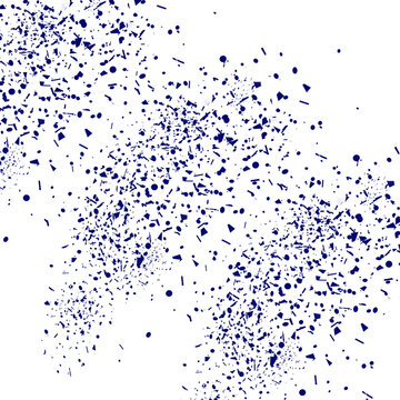 A dark background with vibrant blue specks scattered across it