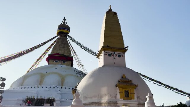 Boudhanath Stupa (Boudha Stupa) Architecture in Kathmandu City, Nepal