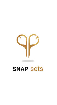 Elegant gold scissors design for beauty and personal grooming.
