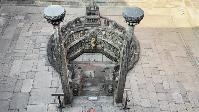 Tusha Hiti Royal Bath Landmark in Patan Durbar Square, Lalitpur, Nepal