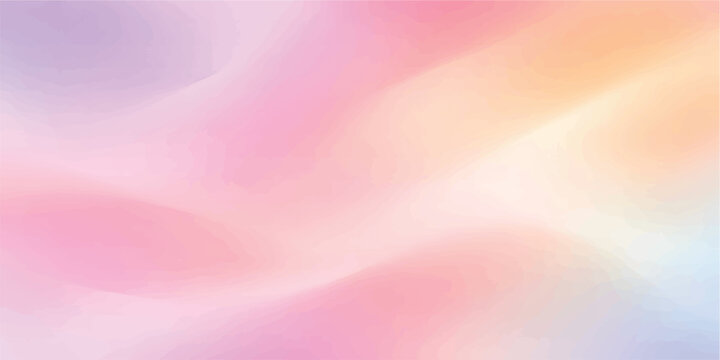 Abstract colorful pink background with soft silk texture and flowing satin waves creates a smooth purple and blue vector design for a wavy textile wallpaper backdrop