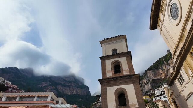 Exterior View of the Church of Santa Maria Assunta in Positano, Italy
