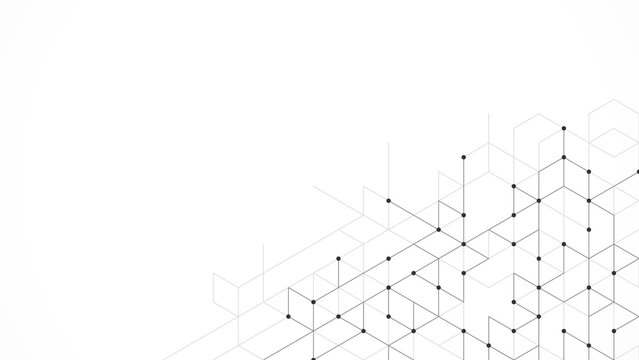 Hexagons pattern. Geometric abstract background with simple hexagonal elements. Creative idea for medical, technology or science design