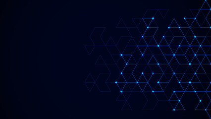 Creative idea of modern design with abstract geometric background. Minimalistic texture with triangles pattern © Kingline